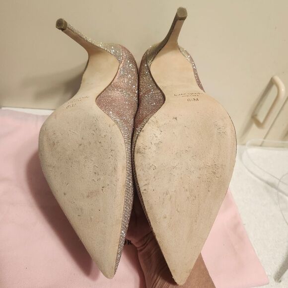 Kate Spade NY "Vivian" Pink Lurex Sparkly Pumps Sz.6.5 Ret $279 w/Dustbag & Box - Picture 16 of 16